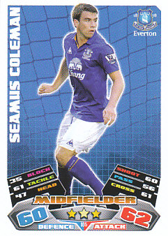 Seamus Coleman Everton 2011/12 Topps Match Attax #105
